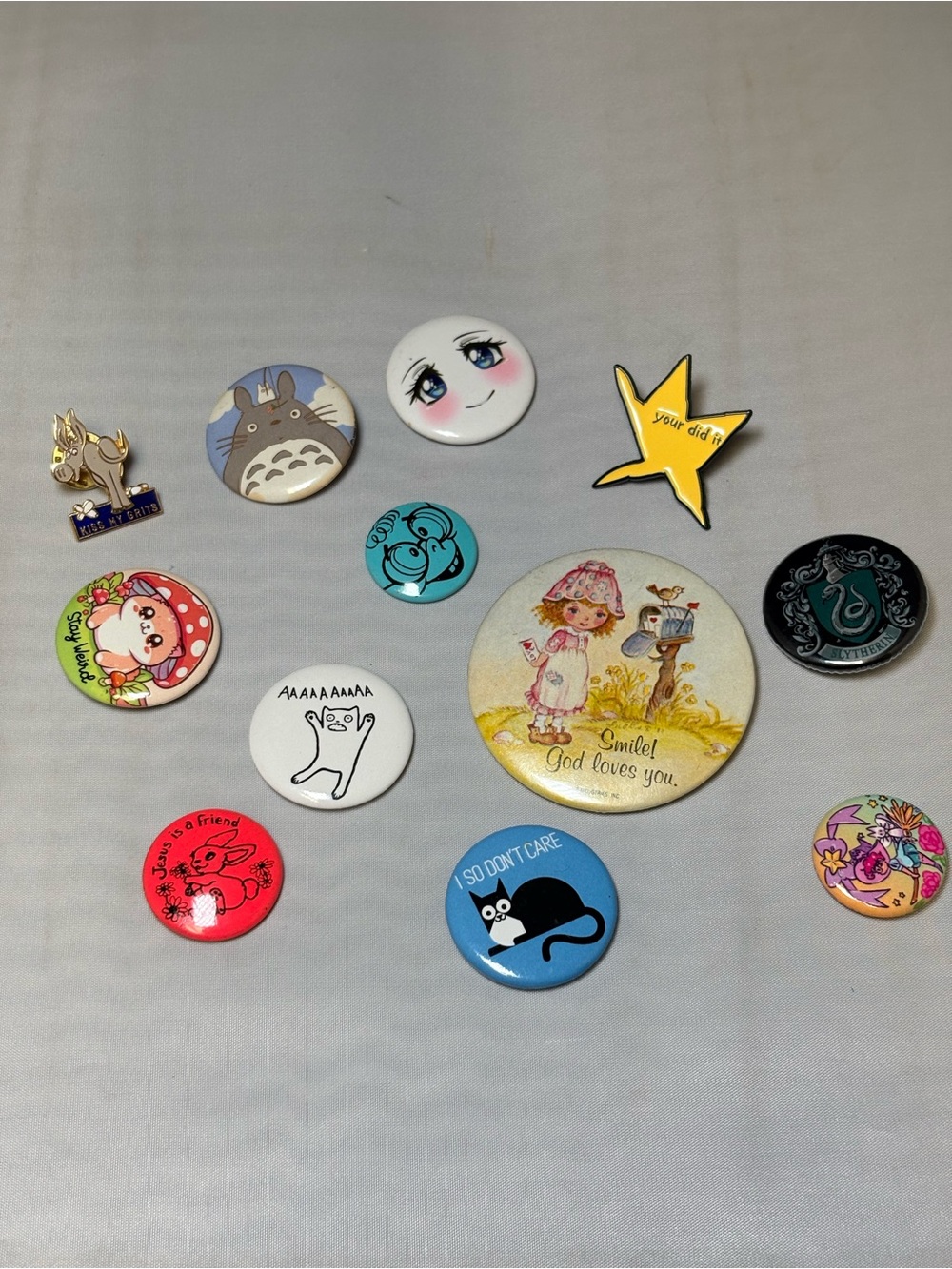 Lot of VTG and Modern Lapel Decorative Funny Retro Cat Harry Potter Pins Buttons